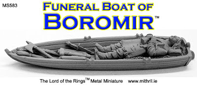 Boromir sur sa barque funéraire
